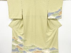 霞模様刺繍一ツ紋訪問着